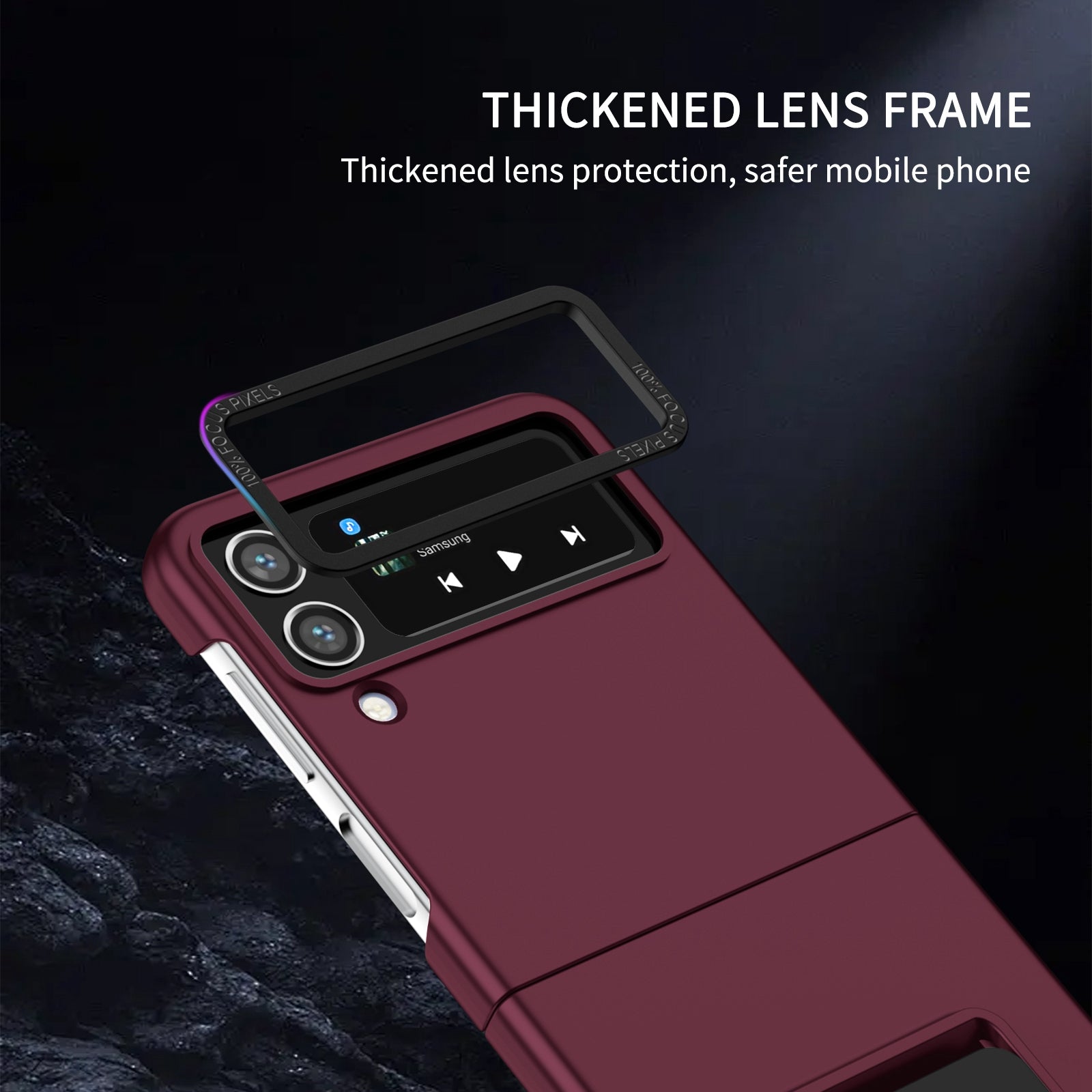 Flip Phone Case for Samsung Galaxy Z Flip4 5G Shockproof Case Hard PC Phone Cover with Kickstand Flip Phone Case for Samsung Galaxy Z Flip4 5G Shockproof Case Hard PC Phone Cover with Kickstand